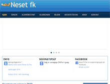 Tablet Screenshot of nesetfk.no